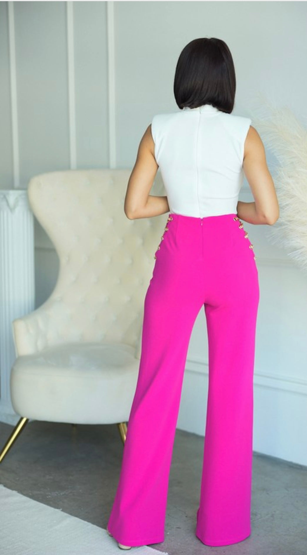 Hot Pink Chain Pants