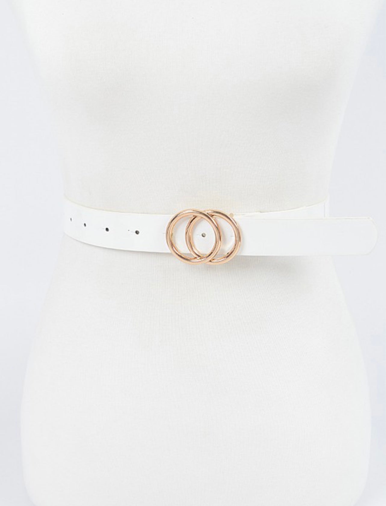 00 Buckle Belt White